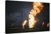 Retreating Iraqis Set Kuwaiti Oil Wells on Fire in the First Gulf War, March 1991-null-Stretched Canvas