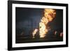 Retreating Iraqis Set Kuwaiti Oil Wells on Fire in the First Gulf War, March 1991-null-Framed Photo
