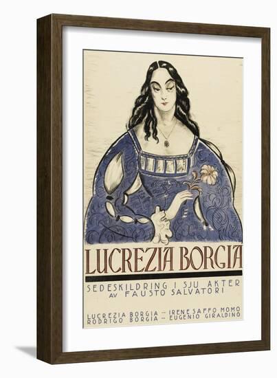 Retribution - Lucretia Borgia-null-Framed Art Print