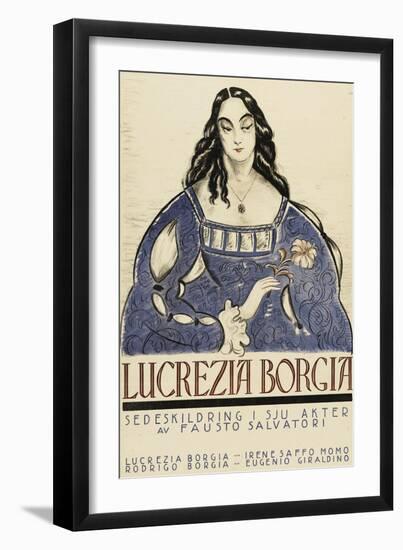 Retribution - Lucretia Borgia-null-Framed Art Print