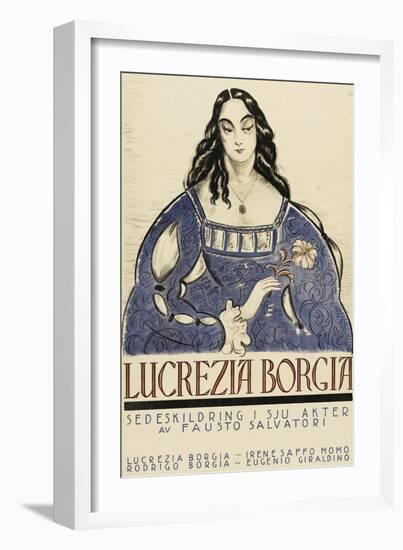 Retribution - Lucretia Borgia-null-Framed Art Print