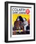 "Retriever with Pheasant," Country Gentleman Cover, November 1, 1934-J.F. Kernan-Framed Giclee Print