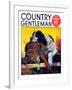 "Retriever with Pheasant," Country Gentleman Cover, November 1, 1934-J.F. Kernan-Framed Giclee Print