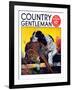 "Retriever with Pheasant," Country Gentleman Cover, November 1, 1934-J.F. Kernan-Framed Giclee Print