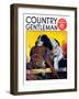 "Retriever with Pheasant," Country Gentleman Cover, November 1, 1934-J.F. Kernan-Framed Giclee Print