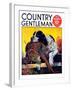 "Retriever with Pheasant," Country Gentleman Cover, November 1, 1934-J.F. Kernan-Framed Giclee Print