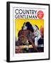 "Retriever with Pheasant," Country Gentleman Cover, November 1, 1934-J.F. Kernan-Framed Giclee Print