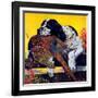 "Retriever with Pheasant,"November 1, 1934-J.F. Kernan-Framed Giclee Print