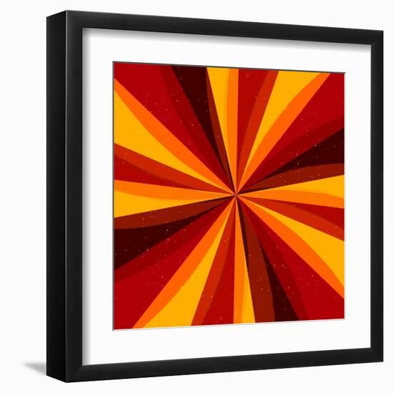 Retro Abstract Background-Blazena-Framed Art Print