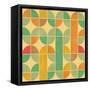 Retro Abstract Seamless Pattern With Seamless Texture-Heizel-Framed Stretched Canvas