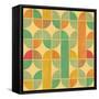 Retro Abstract Seamless Pattern With Seamless Texture-Heizel-Framed Stretched Canvas