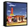 Retro Americana Building-Salvatore Elia-Framed Stretched Canvas