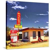 Retro Americana Building-Salvatore Elia-Stretched Canvas