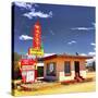 Retro Americana Building-Salvatore Elia-Stretched Canvas