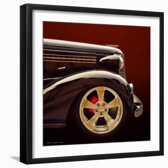 Retro Americana Car Bonnet-Salvatore Elia-Framed Photographic Print