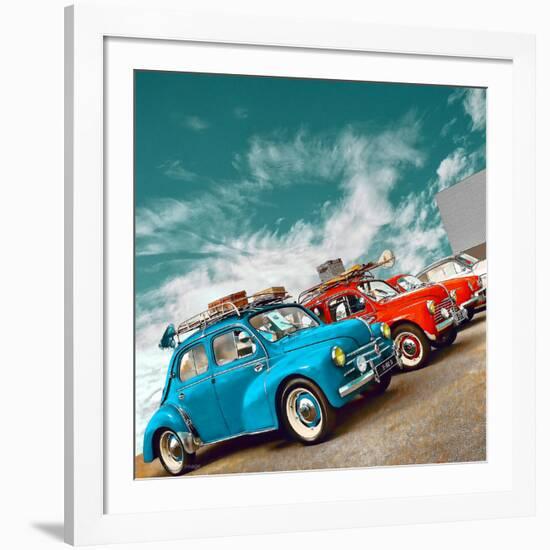 Retro Americana Cars-Salvatore Elia-Framed Photographic Print