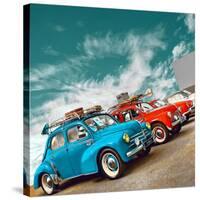 Retro Americana Cars-Salvatore Elia-Stretched Canvas