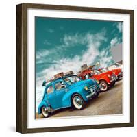 Retro Americana Cars-Salvatore Elia-Framed Photographic Print