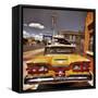 Retro Americana Cars-Salvatore Elia-Framed Stretched Canvas