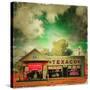 Retro Americana Garage-Salvatore Elia-Stretched Canvas