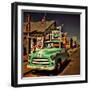 Retro Americana Garage-Salvatore Elia-Framed Photographic Print