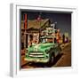 Retro Americana Garage-Salvatore Elia-Framed Photographic Print