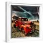 Retro Americana Red Truck-Salvatore Elia-Framed Photographic Print