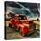 Retro Americana Red Truck-Salvatore Elia-Stretched Canvas