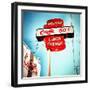 Retro Americana Road Sign-Salvatore Elia-Framed Photographic Print