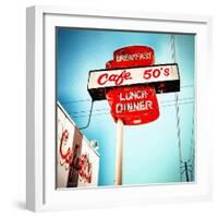 Retro Americana Road Sign-Salvatore Elia-Framed Photographic Print