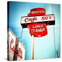 Retro Americana Road Sign-Salvatore Elia-Stretched Canvas