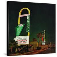 Retro Americana Street Signage-Salvatore Elia-Stretched Canvas