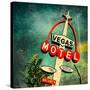 Retro Americana Vegas Motel Sign-Salvatore Elia-Stretched Canvas