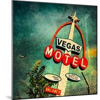 Retro Americana Vegas Motel Sign-Salvatore Elia-Mounted Photographic Print