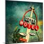 Retro Americana Vegas Motel Sign-Salvatore Elia-Mounted Photographic Print