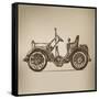 Retro Automobile-AVA Bitter-Framed Stretched Canvas