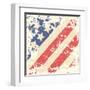 Retro Background With American Flag-Lilia-Framed Art Print