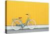 Retro Bicycle near Yellow Wall Outdoors-Africa Studio-Stretched Canvas