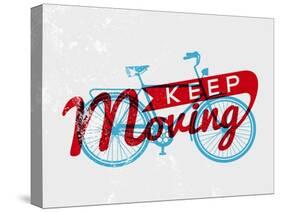 Retro Bike Concept Typography-cienpies-Stretched Canvas