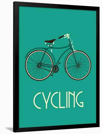 Retro Bike Poster-NEGOVURA-Framed Art Print