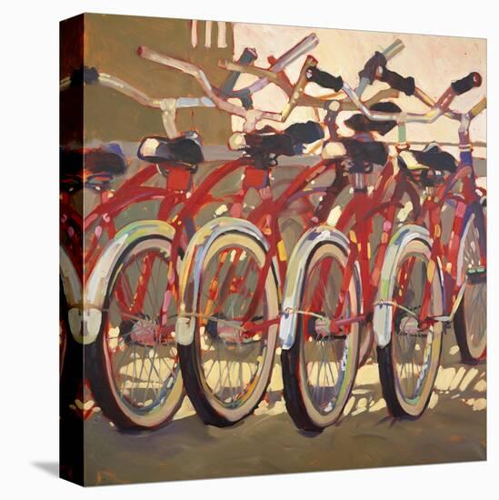 Retro Bikes-Darrell Hill-Stretched Canvas