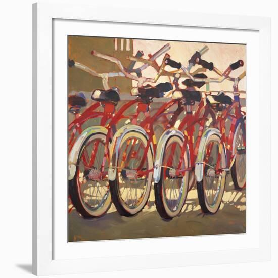 Retro Bikes-Darrell Hill-Framed Giclee Print