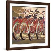 Retro Bikes-Darrell Hill-Framed Giclee Print