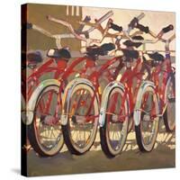 Retro Bikes-Darrell Hill-Stretched Canvas