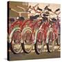 Retro Bikes-Darrell Hill-Stretched Canvas