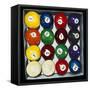 Retro Billiards-Laura Van Horne-Framed Stretched Canvas