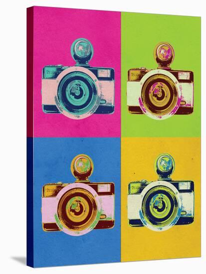 Retro Camera Pop Art Poster-null-Stretched Canvas