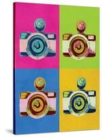 Retro Camera Pop Art Poster-null-Stretched Canvas