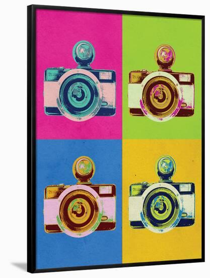 Retro Camera Pop Art Poster-null-Framed Poster