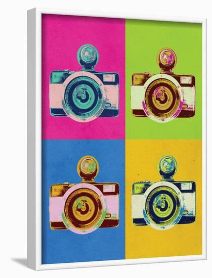 Retro Camera Pop Art Poster-null-Framed Poster